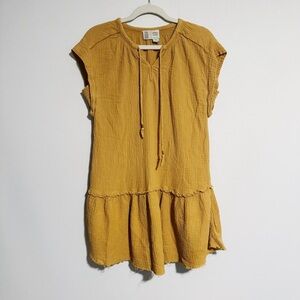 Saturday Sunday by Anthropologie - Mustard Drop Waist Dress